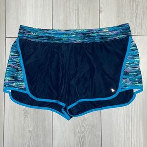 Tek Gear DryTek size XL navy blue patterned athletic shorts with lining